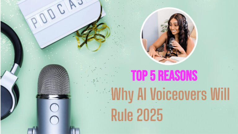 Discover the top 5 game-changing reasons to use AI voiceovers in 2025. Save hours, increase content quality, and stand out with Vocal Vibes AI!